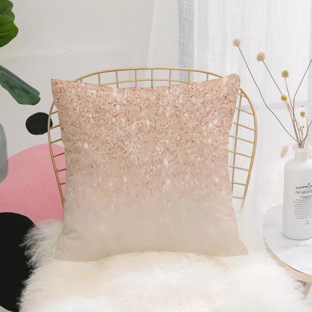 HYMSXW Cushion Cover,Throw Pillow Case Home Decorative for Living Room Bedroom Sofa Chair 20X20 Inch,Christmas background. Abstract shiny background with bokeh and sparkles. Select,Pillowcase 50X50cm