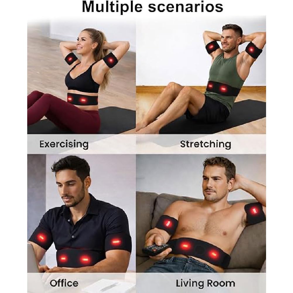 Apeborn Next Gen Ultra Muscle Fitness AB Belt,EMS Bauchtrainer Trainingsgerät,Tragbarer Aufladung Bauchmuskeln Stimulationsgerät mit 12 Modi 19 Intensitäten,Bauchmuskeltrainer für Männer & Frauen