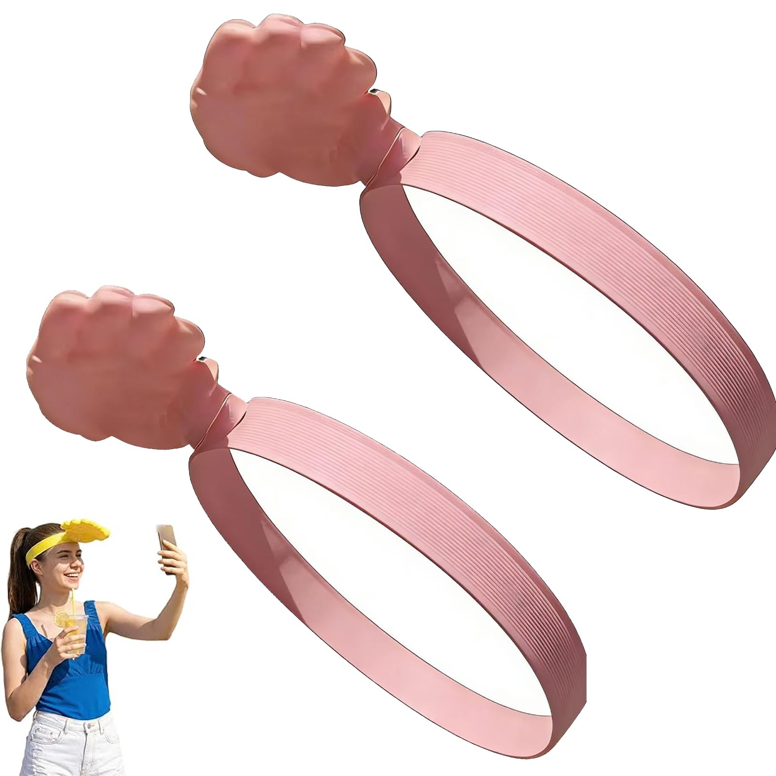 Chapeau de soleil amusant anti-encombrement léger avec serre-tête 3D pour jardin