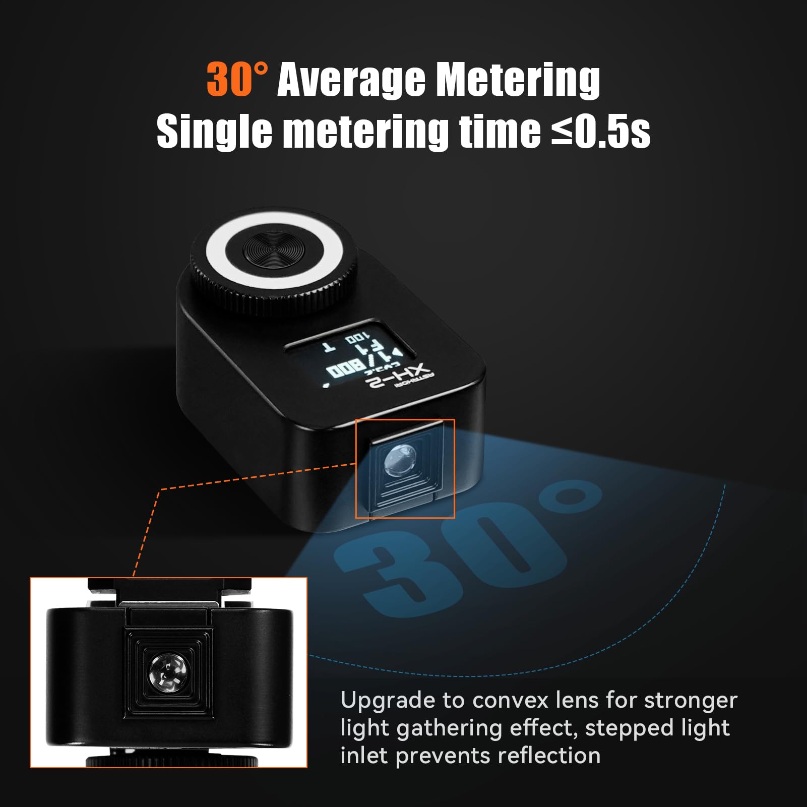 AstrHori XH-2露出計 撮影用メーター 40速シャッター速度 コールド Amazon | AstrHori XH-2露出計 撮影用メーター 40速シャッター