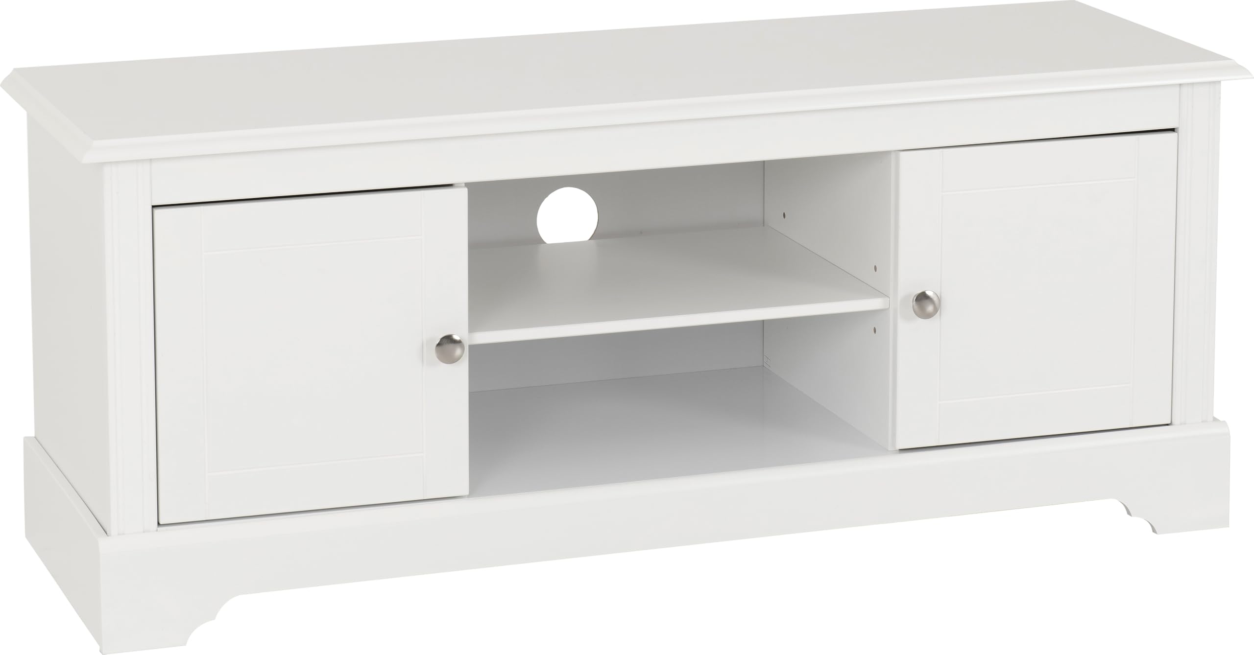 Seconique Stratford 2 Door White TV Unit