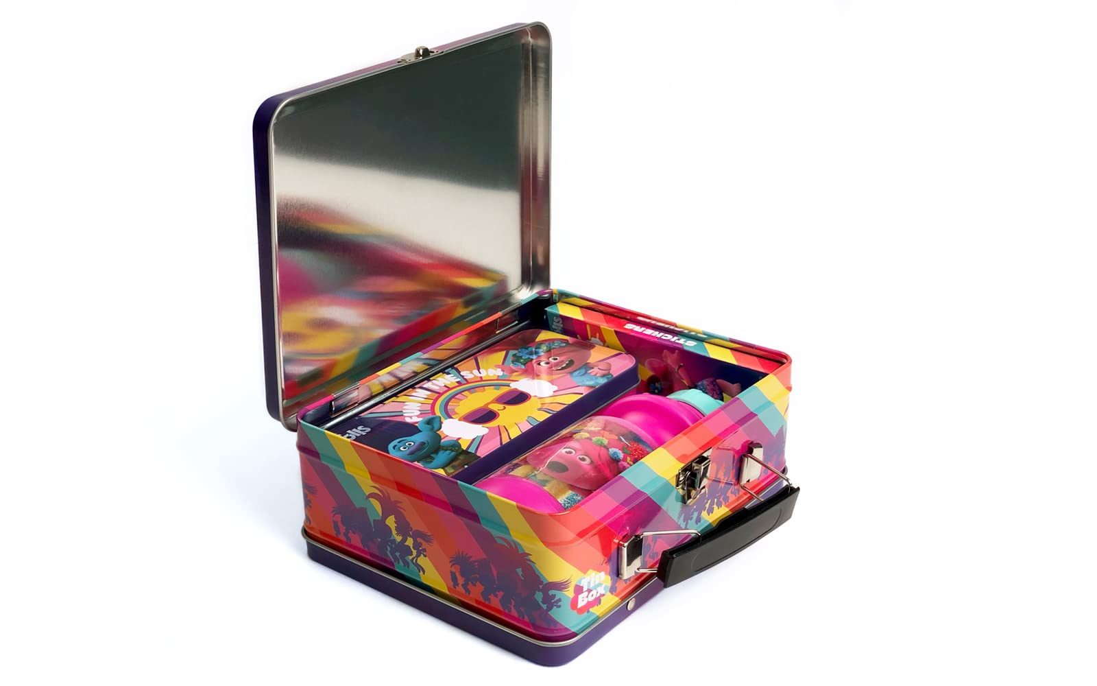 Amazon.com: Megatoys Trolls Gift Set- Trolls Lunch Tin Box, water
