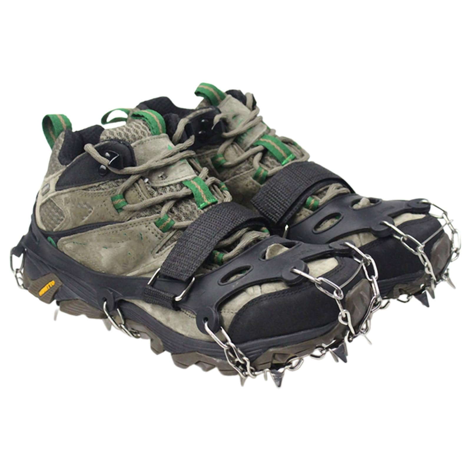 Slip Traction Cleats For Ice & Snow Stainless Steels Ice Spikes Ice Cleats Crampons 23 Spikes Shoe Ice Snow Grips