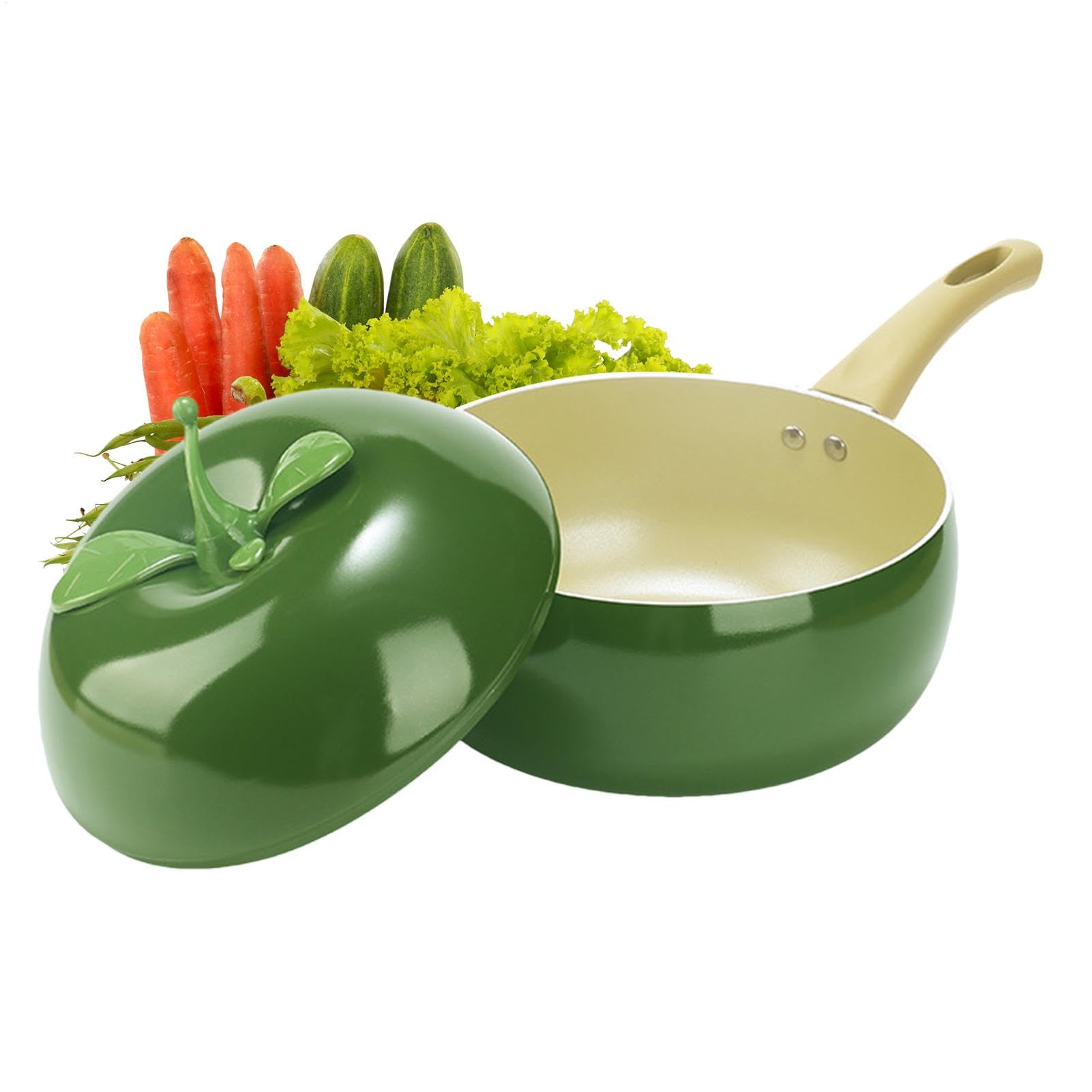 Casseruola Con Coperchio Incluso Pratico, Multiuso, Antiaderente, | Pentola Per Cucina A Induzione Ideale Per Pasta, Zuppa, Spaghetti, Uso In Cucina Domestica E Ristorante