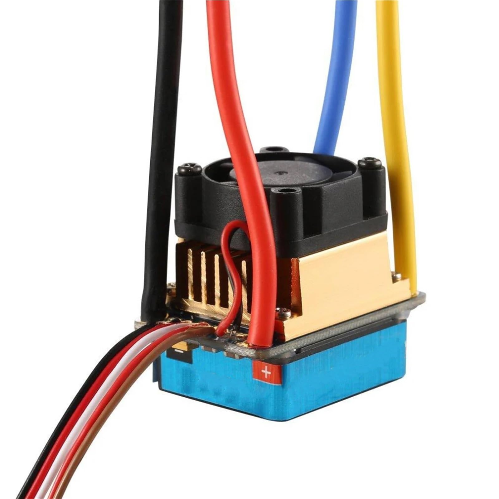 Per 1/10 60A Dual Mode Regolatore Velocità Spazzolato ESC Con Ventola Raffreddamento 2-3S LiPo 6-9NiMH RC Ricambi Auto Accessori ESC RC