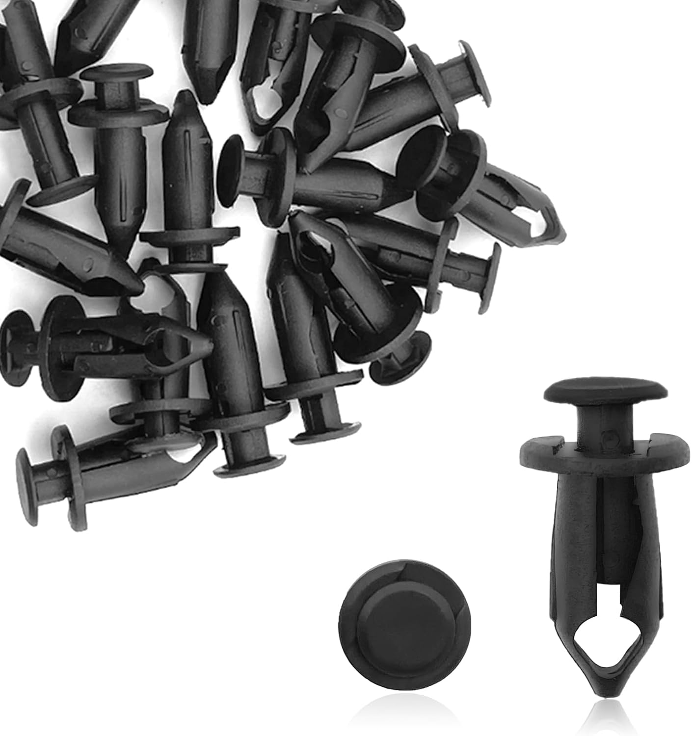 50PCS UTV Nylon Fender Clips, Body Fastener Rivets Push Pin