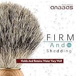 Anbbas Shaving Brush, Handmade Pure Badger Hair Brush with Natural Manchurian Ash Wood Handle for Men Traditional Wet Shaving - Image 2