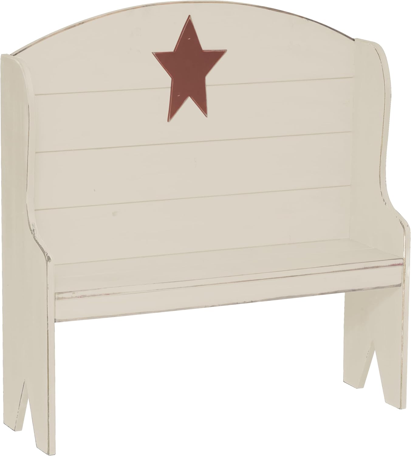Furniture Barn USA Farmhouse Decorative Deacon's Bench