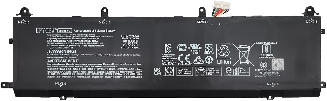 BN06XL Laptop Battery 72.9Wh BNO6XL 0BN06XL BN06072XL HSTNN-IB9A