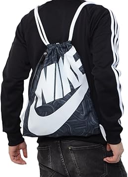 Amazon Co Jp Nike ナイキ ナップサック ヘリテージ ジムサック Aop バックパック メンズ レディース 13l ブラック Ba5244 010 シューズ バッグ