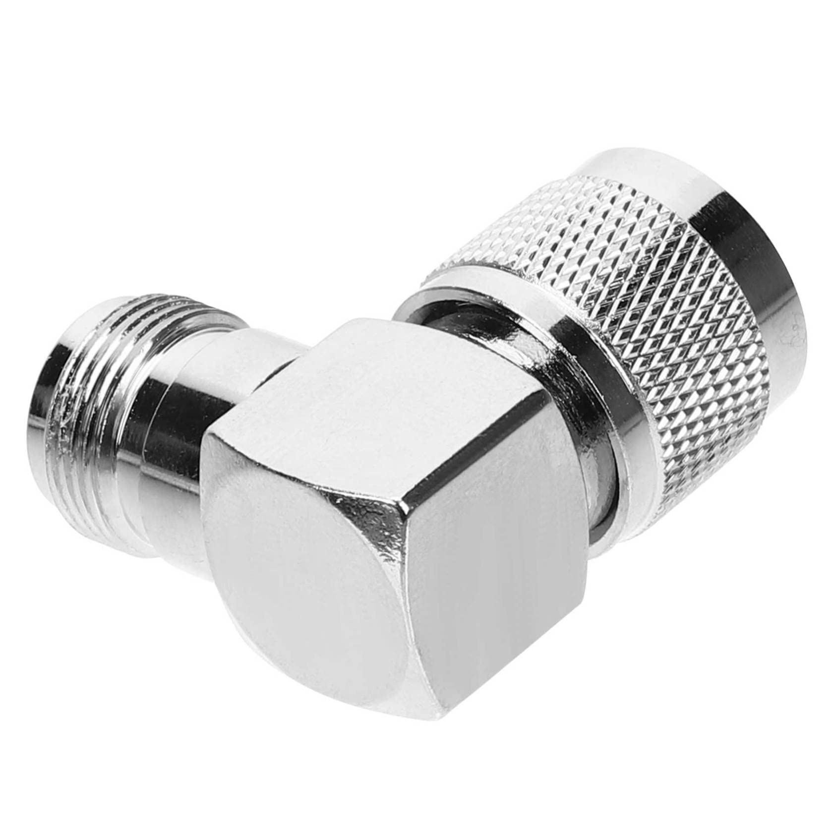 Hemobllo 4pezzi Adattatore Coassiale n Maschio n Femmina Connettore Angolare Per Estensione Cavo Design Compatto e Leggero Alta Prestazione e Resistente Alla Sostituzione Facile Per Antenne