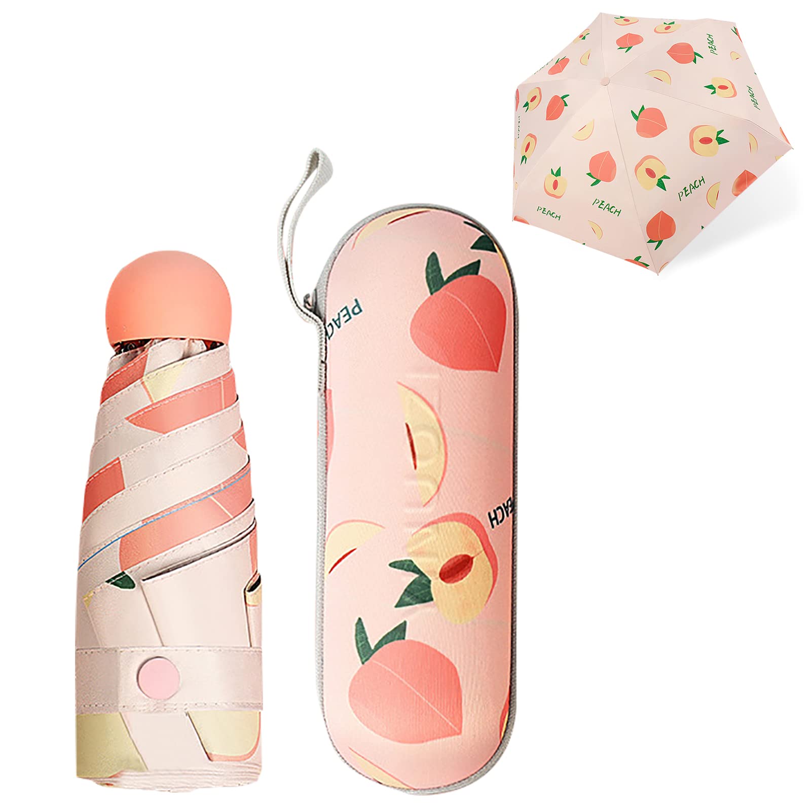 Parapluie Mini Portable UPF50+ - Ultra Léger, Compact, Anti-UV Et Imperméable - Pour Femme, Voyage - 6