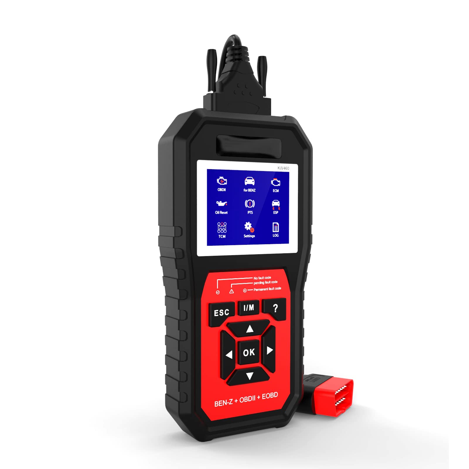 Konnwei KW460 Escáner Diagnóstico OBD2 para Mercedes Benz Motor ABS SRS Transmisión TPMS con Actualizaciones Gratuitas