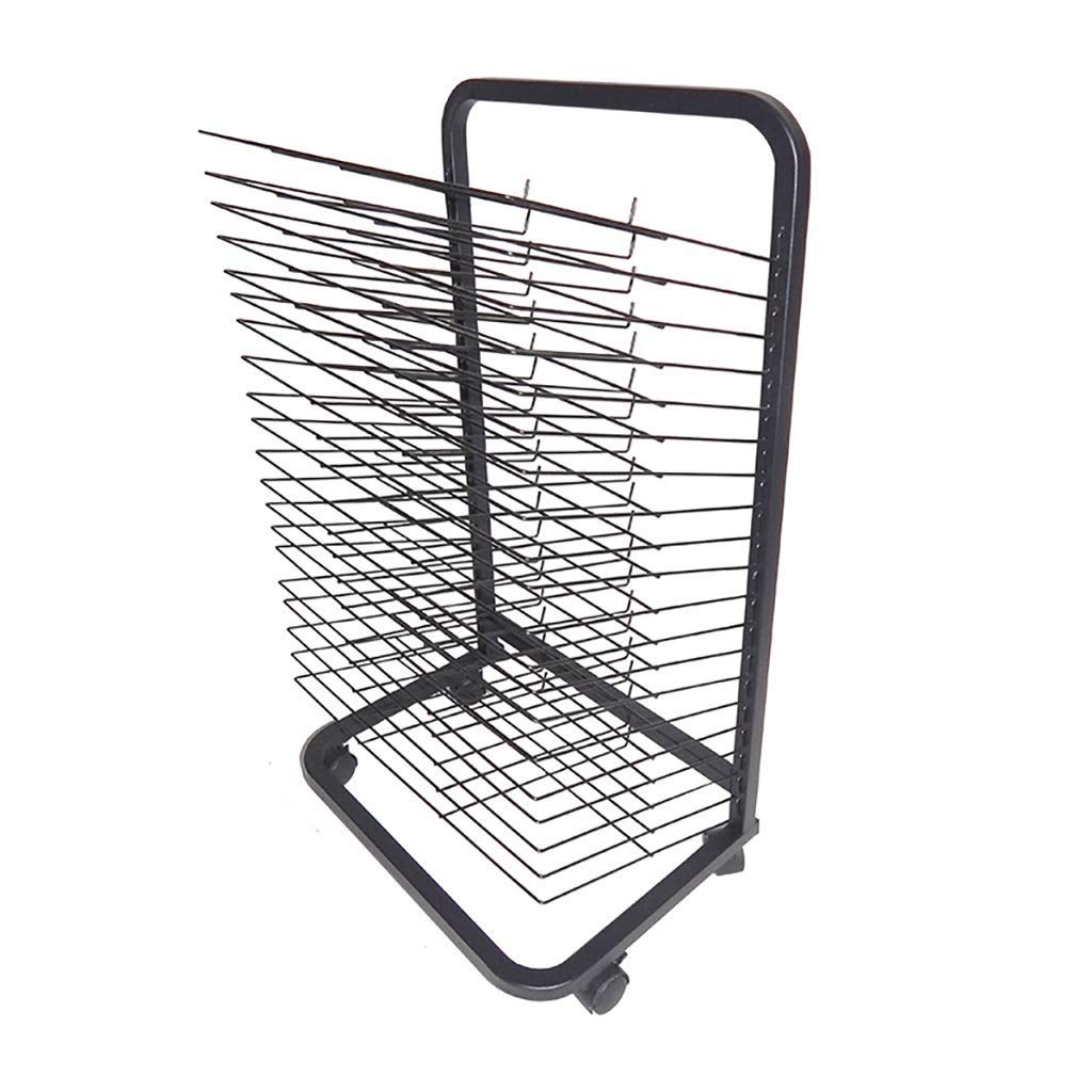 Aioneer Mobile Art Drying Rack, Classroom Art Supplies, School Art Drying Racks, Painting Stand, Studios, Homes, Or Classrooms, Metal Shelves To Dry Paintings-25-layer