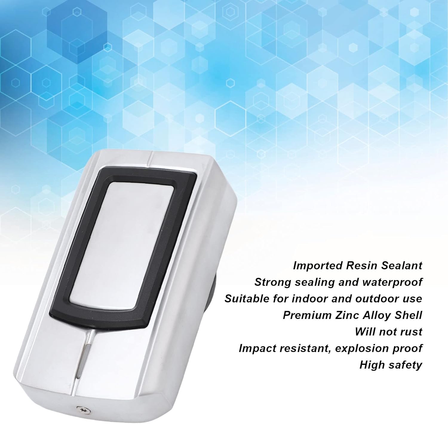 WG Door Access Card Reader Explosion Proof Metal ID Card Scanner for Access Control System with 315cm Sensing Distance