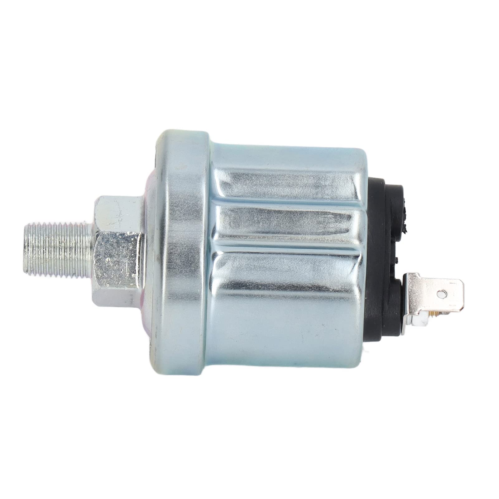 Tissting Capteur de Pression D'huile 0 à 10 Bars, Interrupteur de Pression D'huile Moteur de Remplacement Automobile pour Capteurs de Pression D'huile VDO 1/8 NPT(Tête Unique Finition Brillante)
