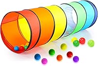 Kiddey Double Pop-Up Play Tunnels for Toddlers, Babies & Pets - Breathable Mesh Crawl Tunnels, Indoor Outdoor Fun, Easy Storage