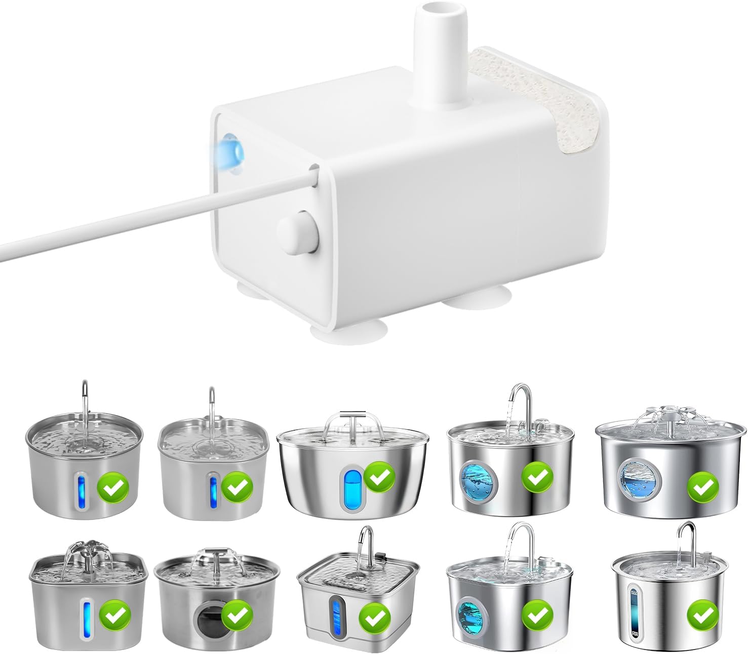 Bomba de repuesto para fuente de agua para gatos NEATFIEO JY-830