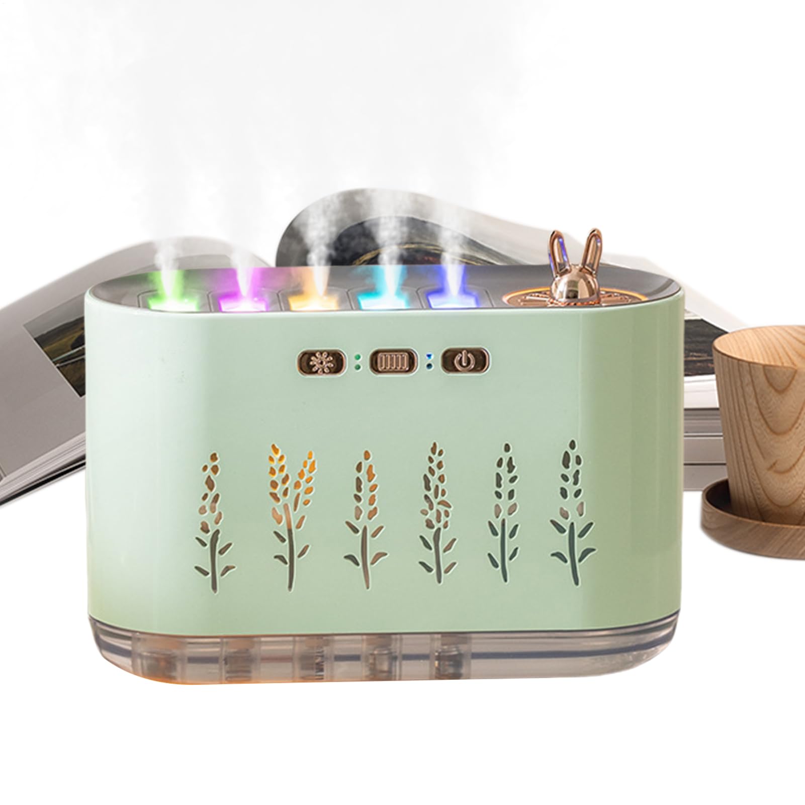 Umidificatori A Fredda Per Camera Da Silenziosa Regolabile | Luce a 7 colori, umidificatore per piccole stanze da Serbatoio D'Acqua 700 ml Grande Capacità, Aromaterapia, Stanza Bambini