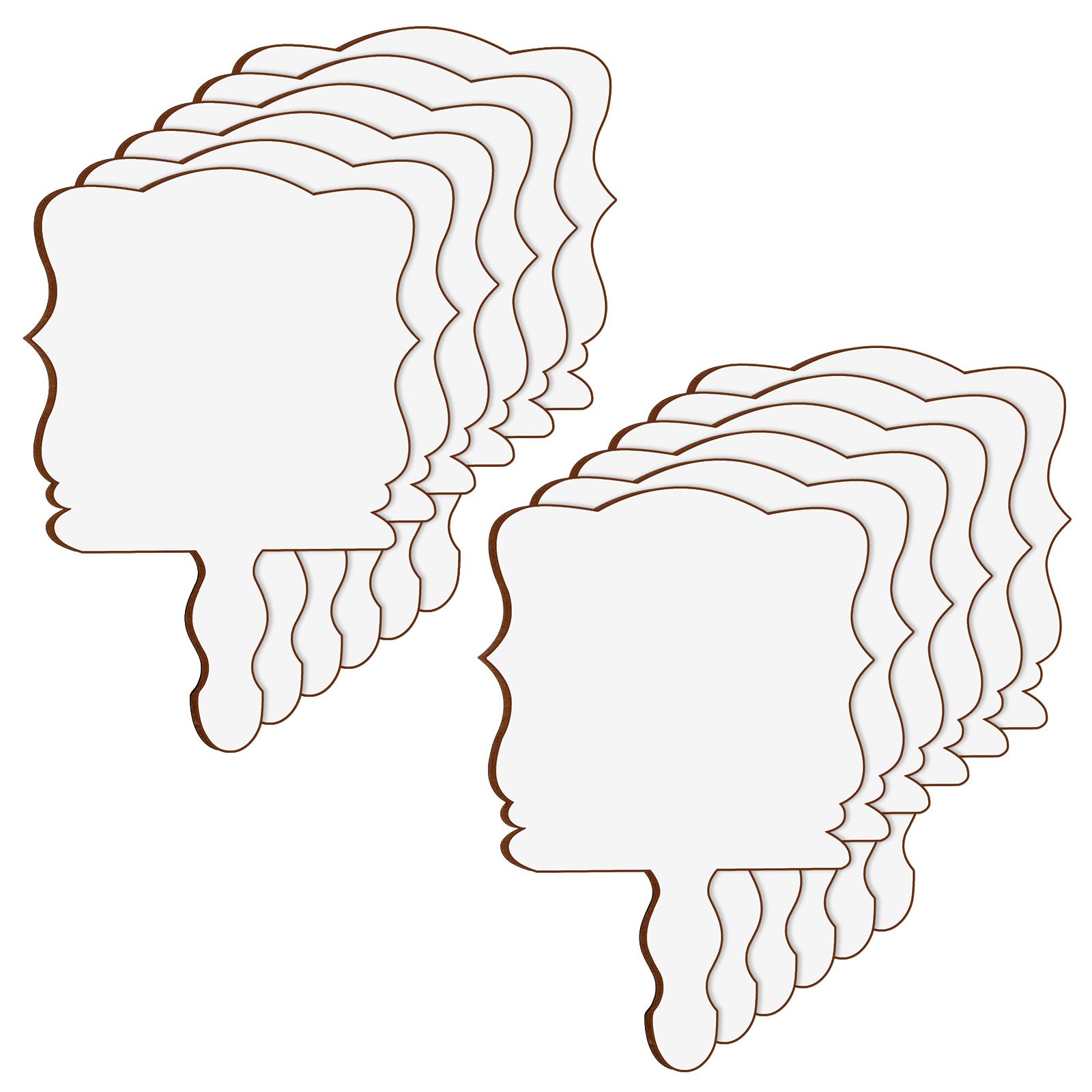 Anglechic 12 Pcs Sublimation Graduation Fans Blank Class of 2026 Gifts DIY Hand Paddle Fan with Wood Photo Frame for Celebrate Graduation Wedding