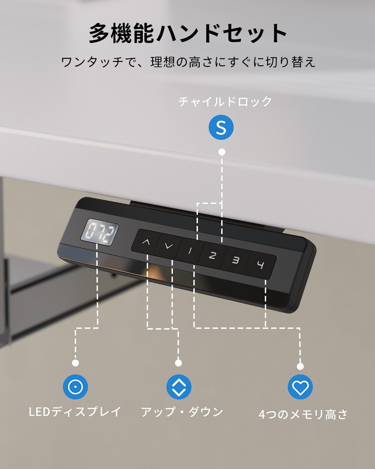 Amazon | FEZIBO 昇降デスク スタンディングデスク 幅120cm*奥行き60cm