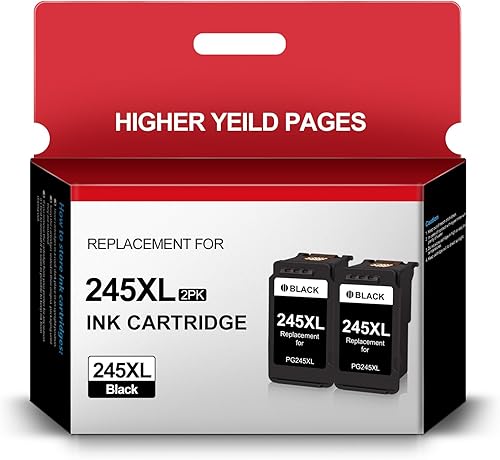 PG-245XL - Cartuchos de tinta negra de repuesto para Canon 245XL para impresora PIXMA MG2420 MG2520 MG2522 MG2920 MG2922 MG3029 TS202 TS3122 TR4520