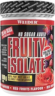 Weider Fruity Isolate, 100% Pure Whey Protein Isolate, Zero Sugar, Zero Fat, BCAA's, 908g