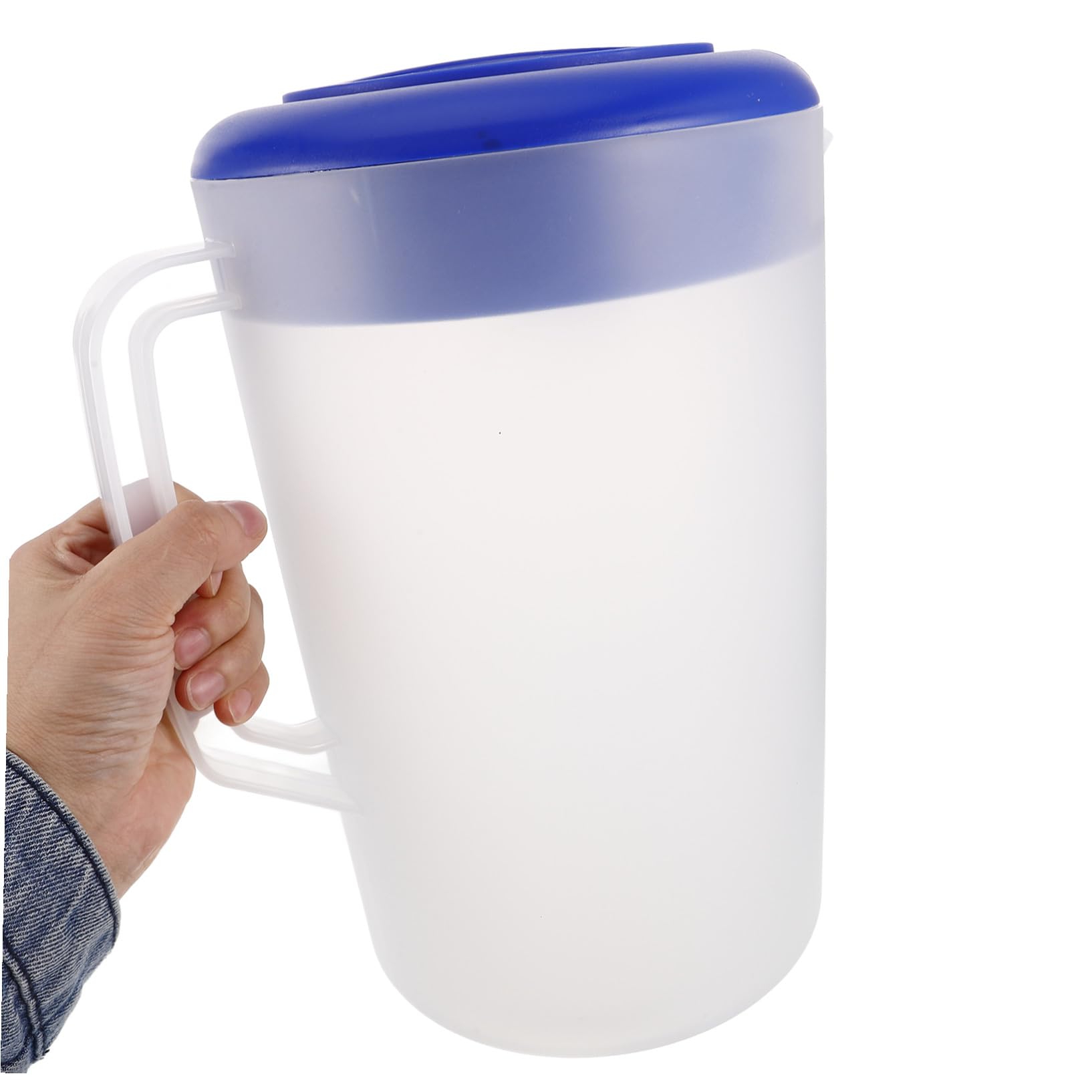 TOYANDONA Brocca e Servizio Bevande con Manico Ergonomico da 5 in Plastica e Scala Graduata Opaca, per Conservazione in Frigorifero