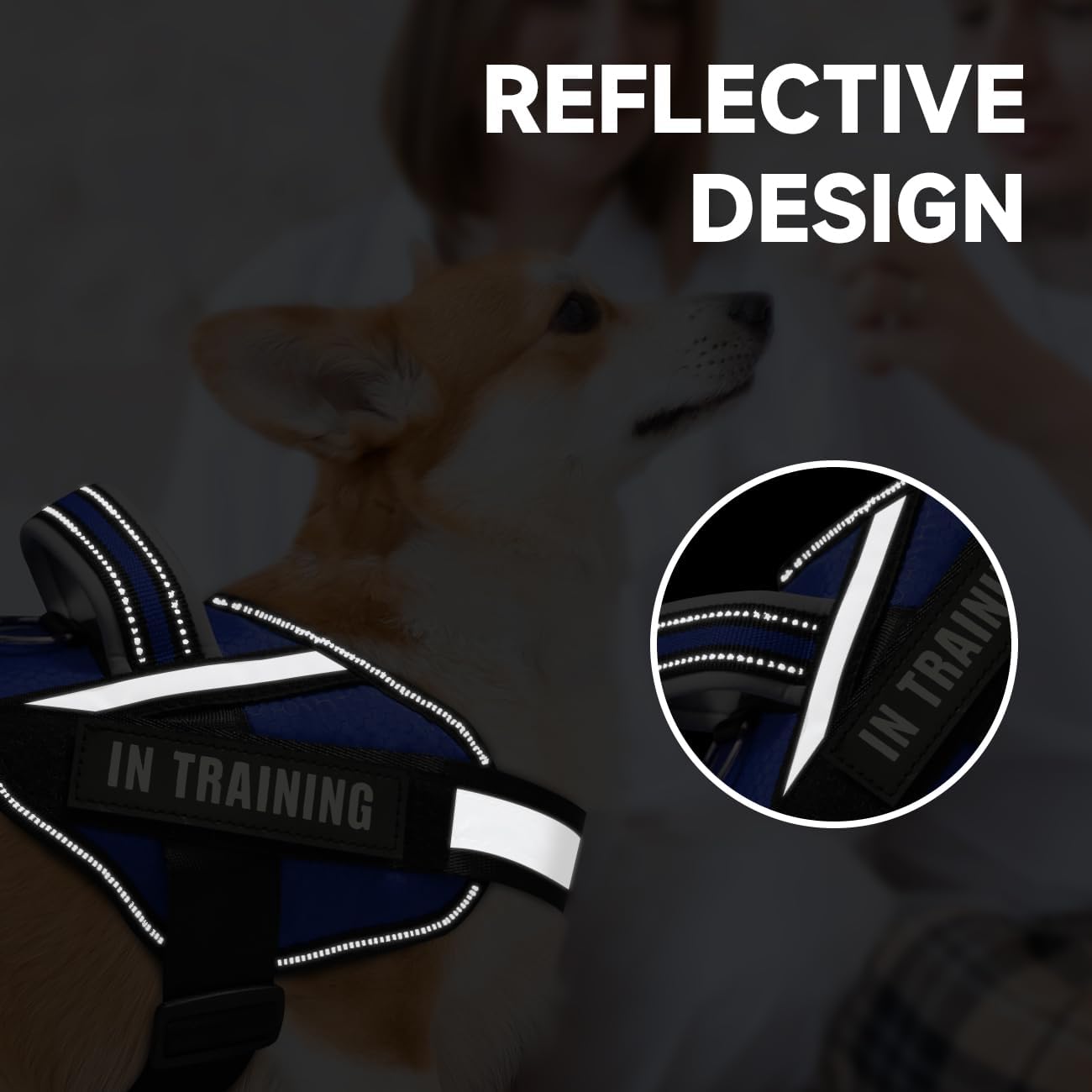 Service Dog Vest+Service Dog Tag+6 Patches, Bestalk Lightweight in Training Dog Harness, Reflective Do Not Pet Dog Vests with Soft Padded Handle for Small, Medium, Large Dogs