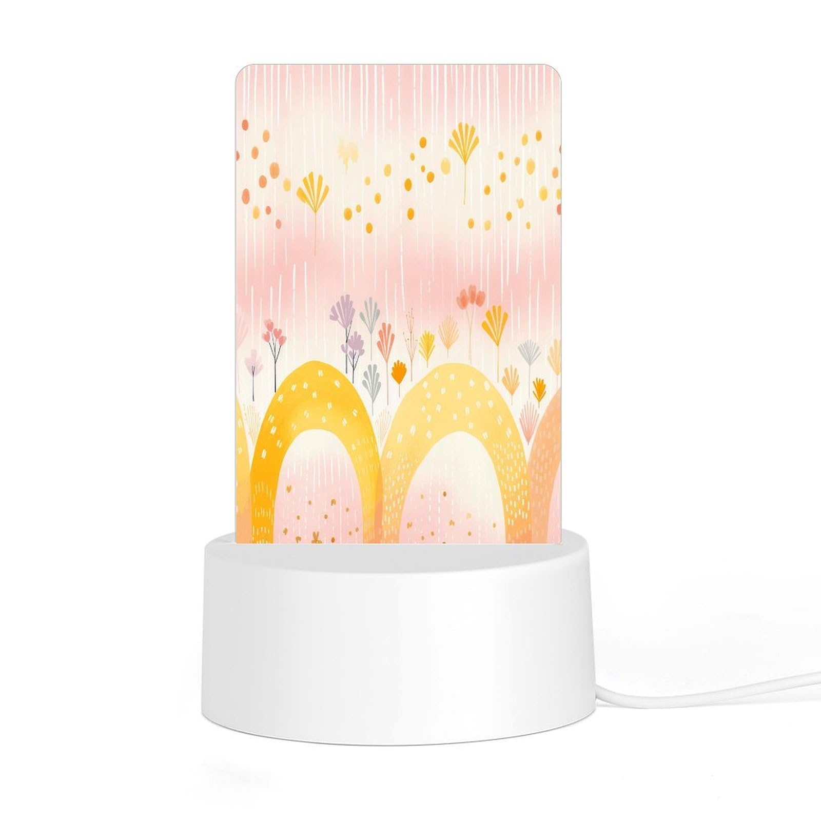 Adfgyerh Style Several Rainbows Night Light Acrylic Material Easy Installation, Home Decor Usb Interface Power Supply, Lamp For Restaurant Bar Cafe Room Decor