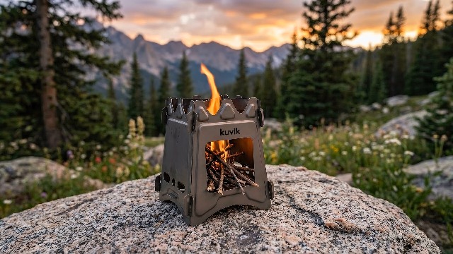 Amazon.com: Kuvik Titanium Wood Stove - Ultralight and Compact