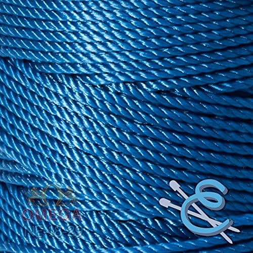 Image of Espiga No.18-100% Nylon Omega String Cord for Knitting and Crochet - 29 Azure Blue