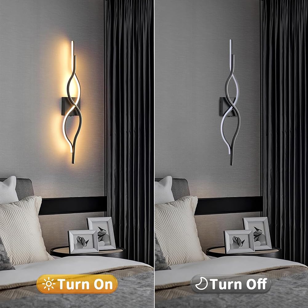 Aplique de Interior LED Recargable sin Conexión Eléctrica con Mando a Distancia Lámpara Moderna para Salón con Temporizador Iluminación de Pared Inalámbrica Interruptor Táctil 80cm,2 stück