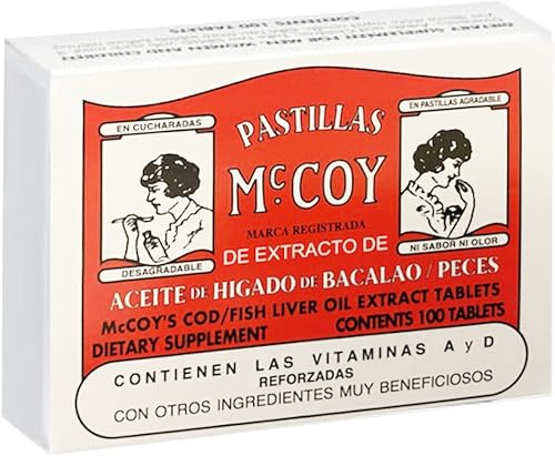 Tabletas de extracto de aceite de hígado de bacalaopescado Mccoy 40