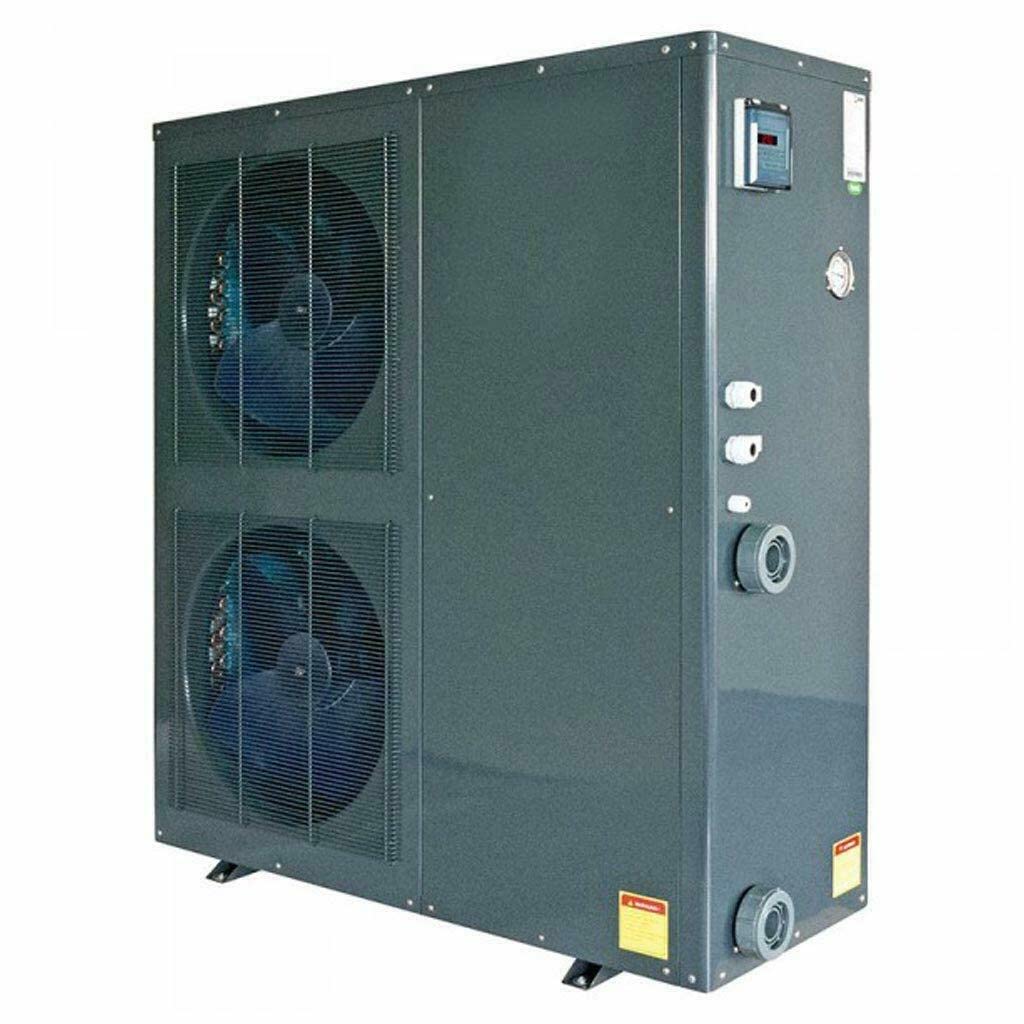 well2wellness Bomba de calor para piscina Mida.Quick 26 On/Off – Calefacción de piscina con una capacidad de calentamiento de hasta 25,0 kW Plus cubierta