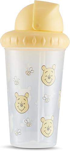 Miniatura 3 de Disney Vasos para sorber para niños y niñas  Paquete de dos vasos para sorber de 10 onzas con popote y tapa, botella de agua de viaje duradera a