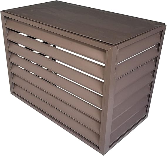 Cache climatiseur exterieur aluminium,caisson anti bruit pompe à ...