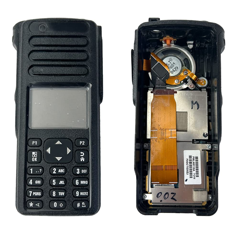 Amazingxiax XPR7550 Housing Case Front Cover with Speaker and LCD Display for XPR7550 XPR7580 XIR P8668 XIR P8660 DP4800 DP4801 DGP8550 DGP5550 Radio