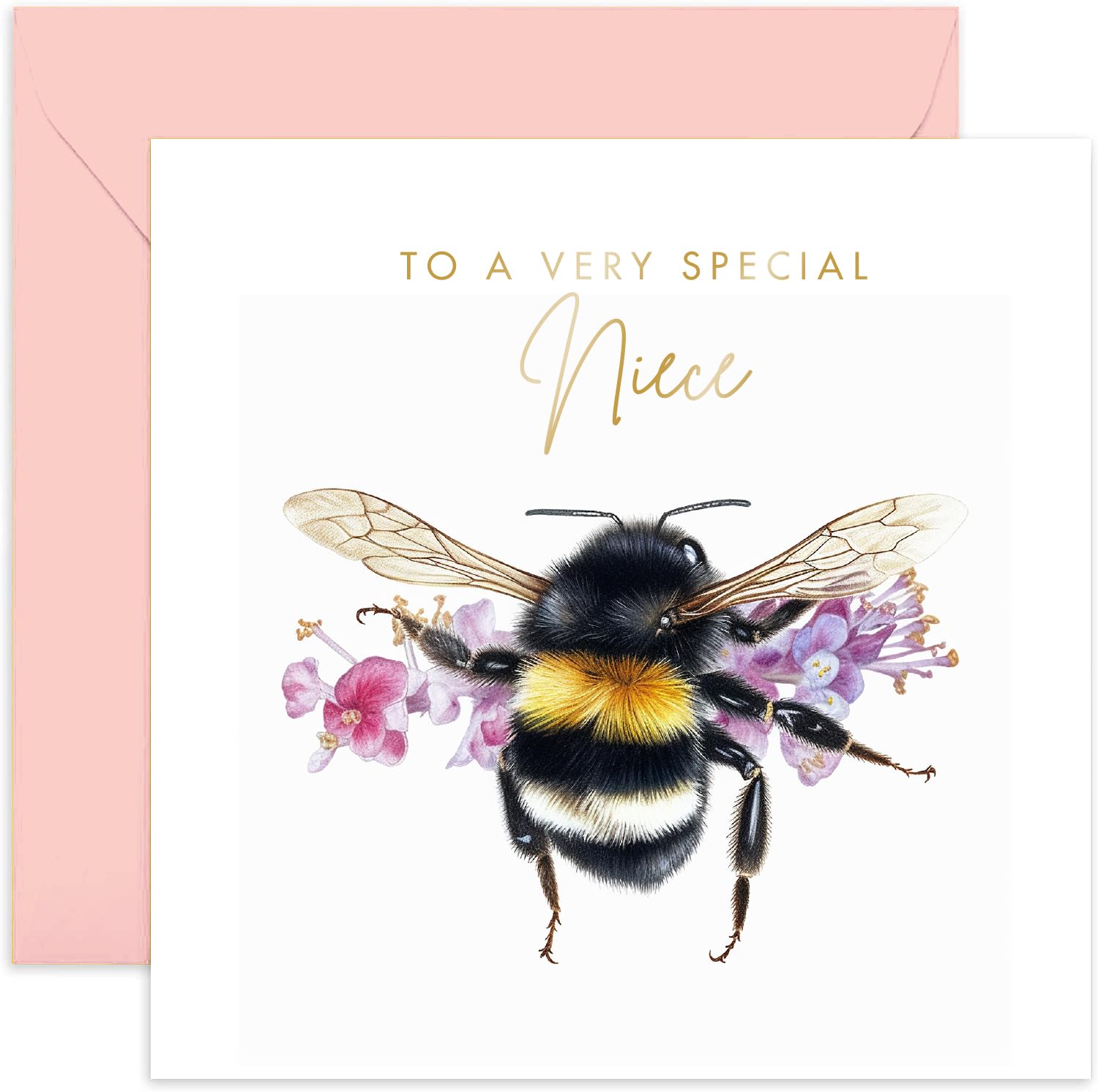 Geburtstagskarte Für Nichte – Bienen-Design, Süß & Personalisierbar