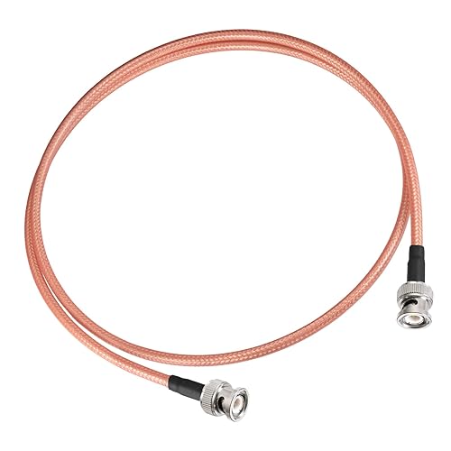 Miniatura 2 de Eightwood BNC macho a BNC macho adaptador RG400 de baja pérdida Cable 3 pies para antena de radio CB jamón Osciloscopio Analizador de espectro
