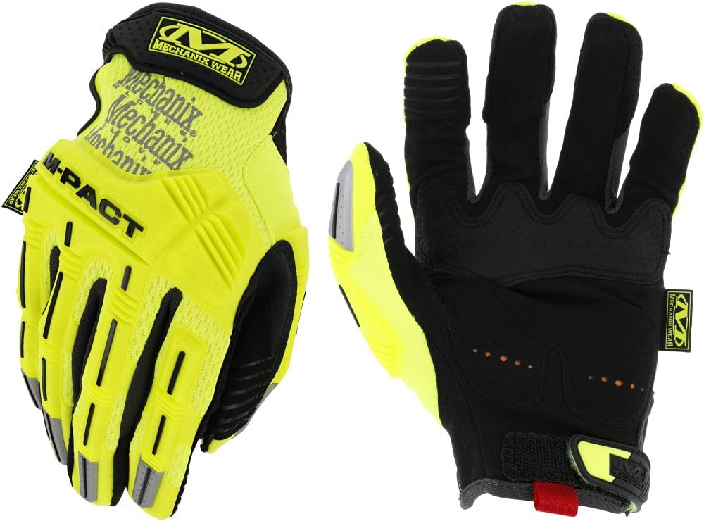 Mechanix Wear Gants Hi-Viz M-Pact® (XL, jaune fluorescent)