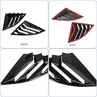 Vista 5 de Cubierta para rejilla de ventana lateral trasera compatible con Toyota Supra GR A90 A91 MK5 2019-2026, rejillas de ventana laterales