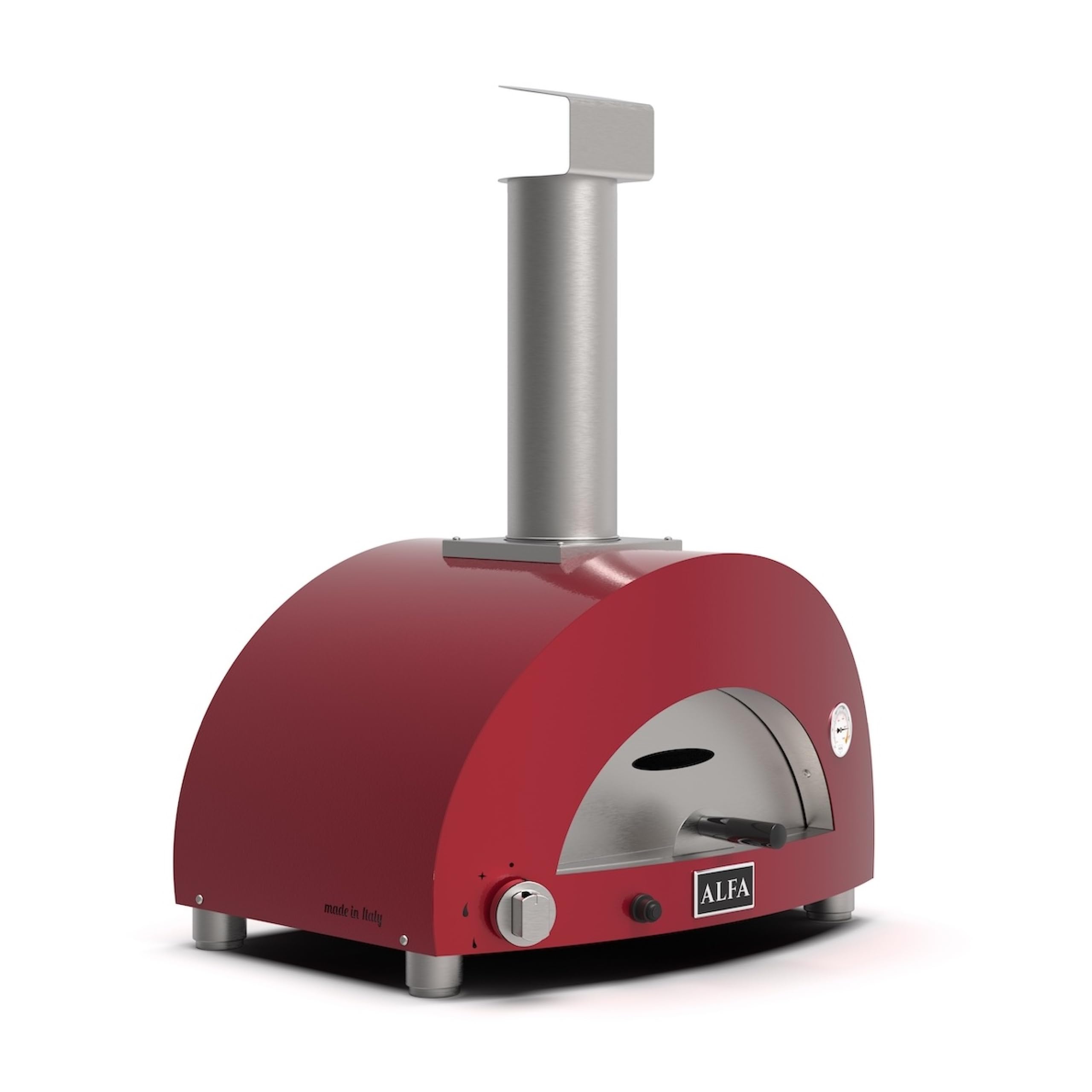 Alfa Forni Barbecue à gaz de la marque modèle moderne 1 Pizza Gas Antique Red