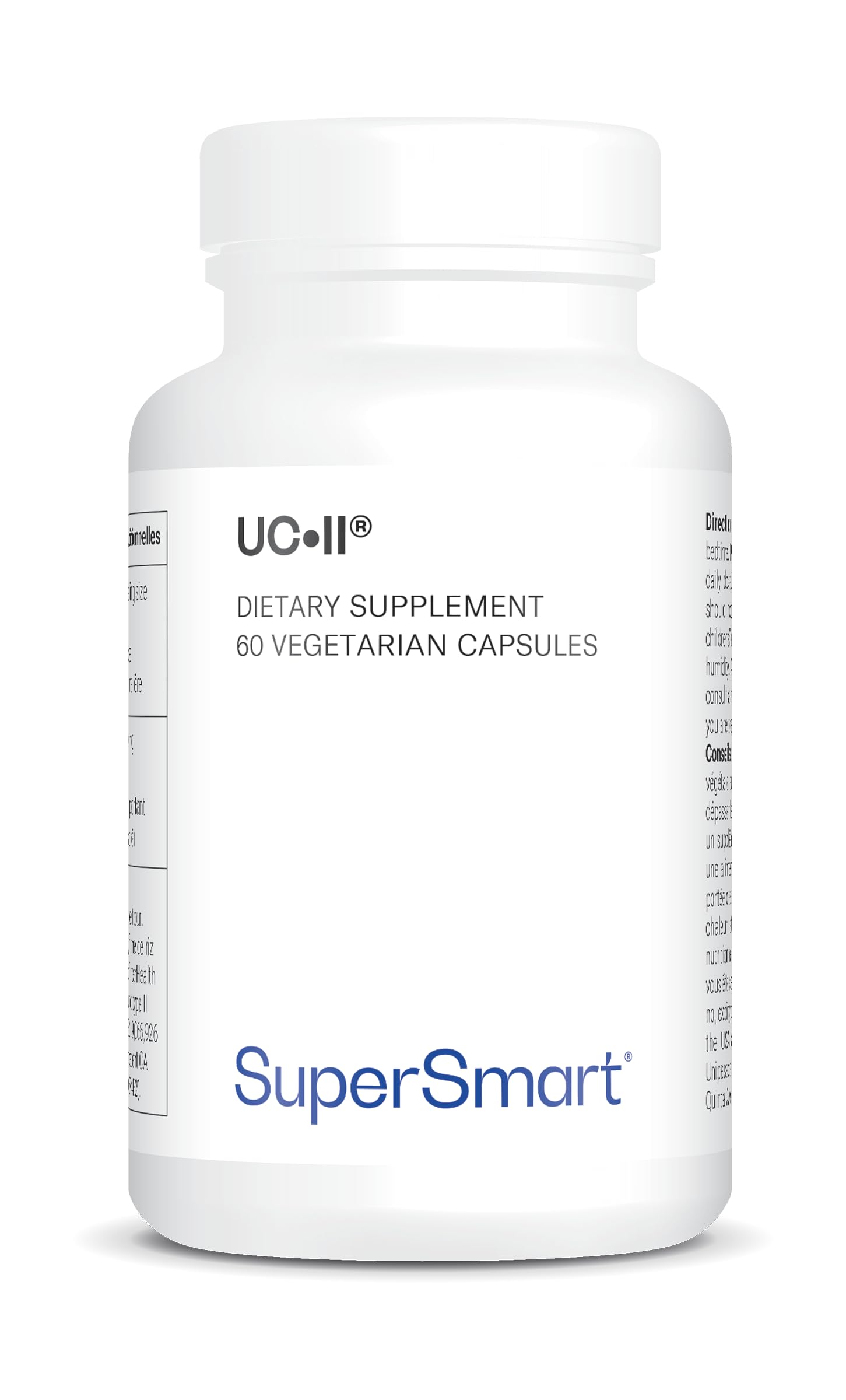 UC II Collagen (tipo 2) - Mobilità articolare - Senza glutine - SuperSmart | Forma di collagene di tipo 2 non denaturato - Salute delle ossa e dei muscoli - Combatte la diminuzione del collagene