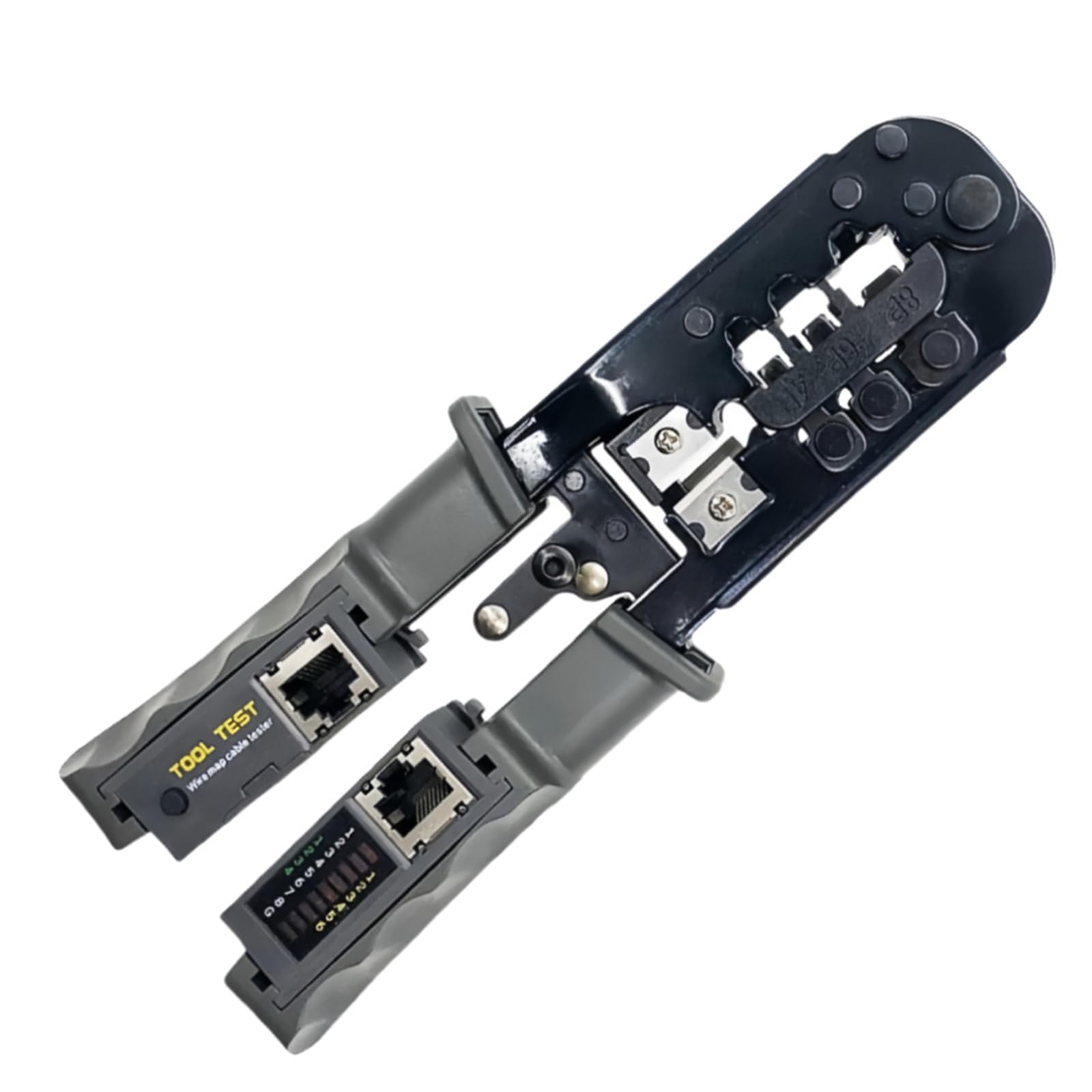 Jazuaiao Light Networking Cable Pliers Multipurpose Crimping Stripping And Trimming Registered Crimping Belt Tester Ratchets Pliers Cable Strippers