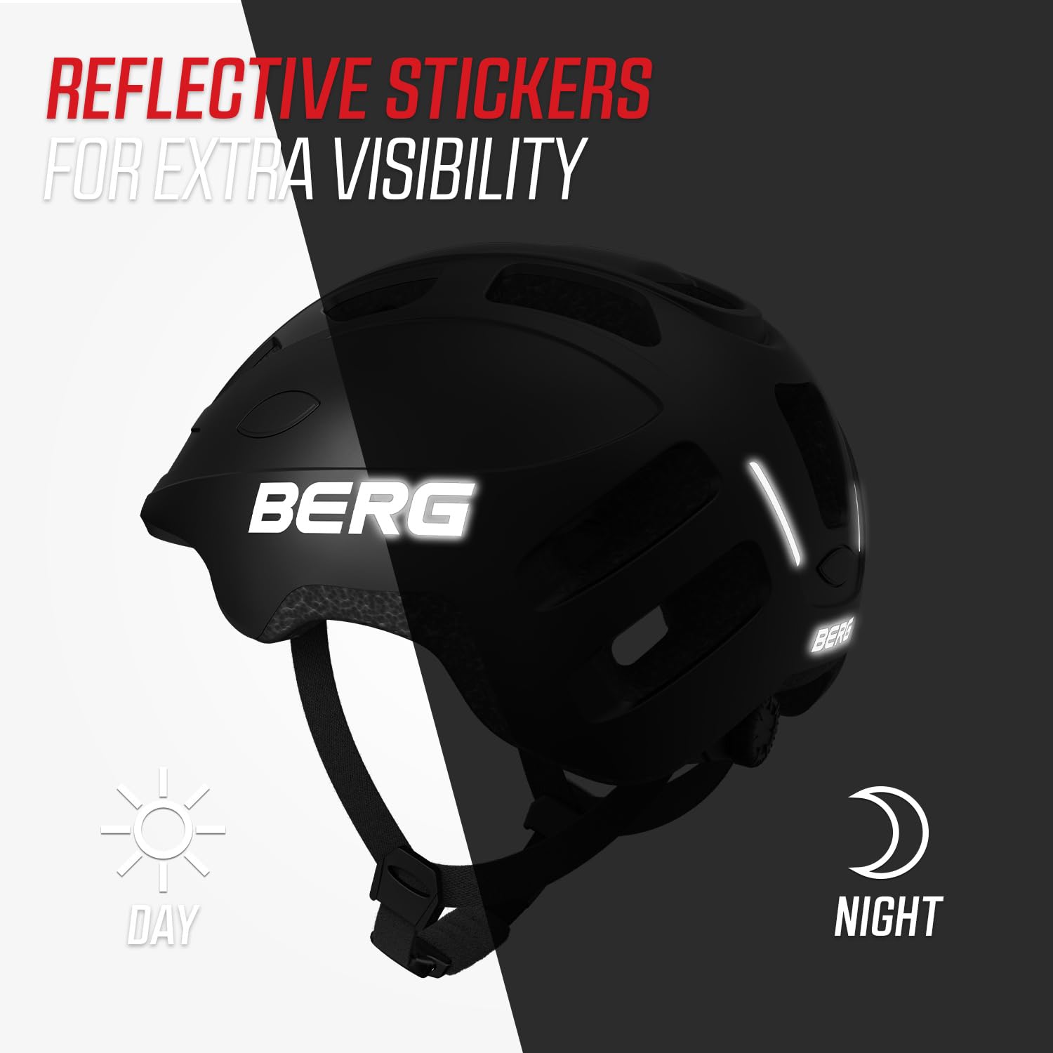 BERG Casco de Bici | regulable, sujeción cómoda