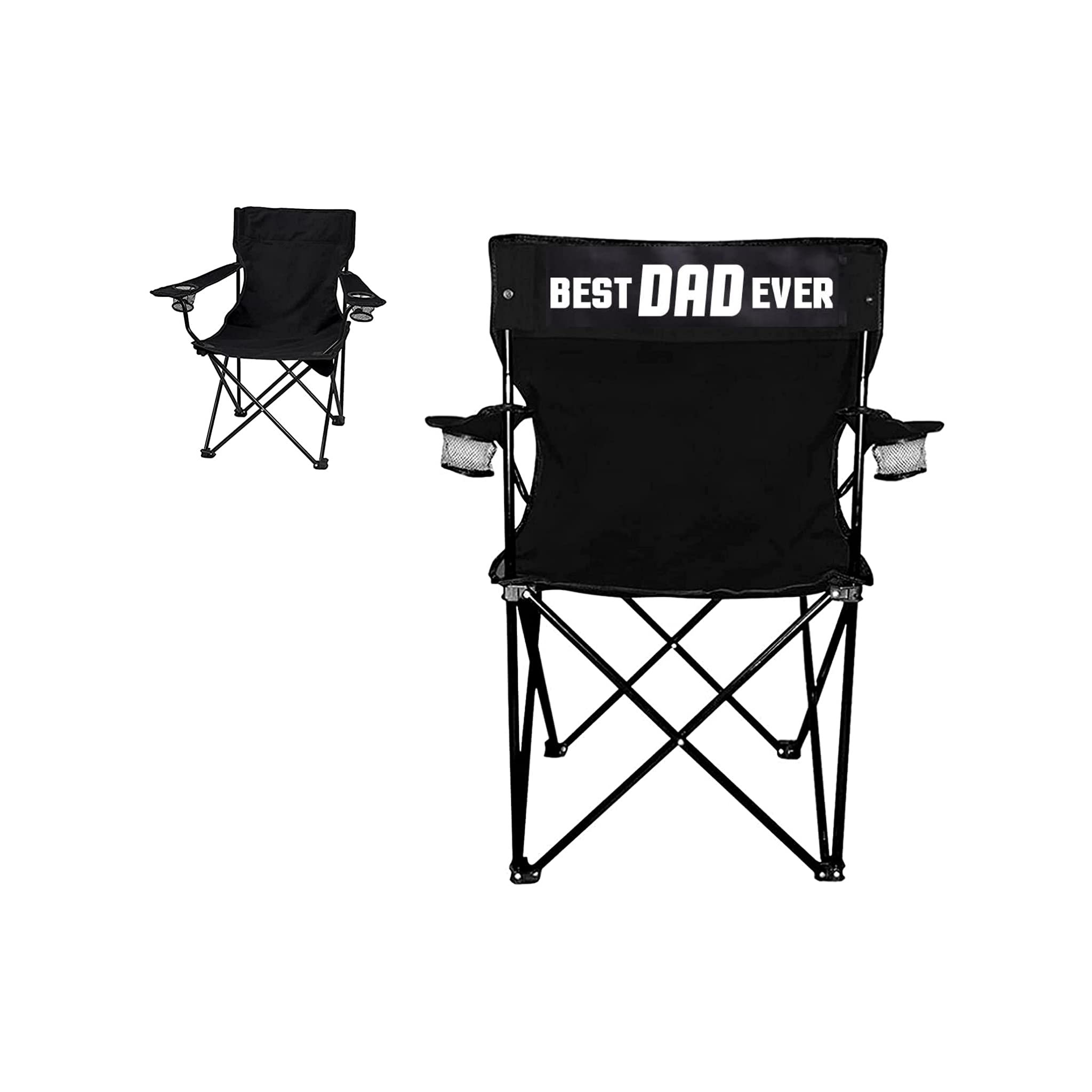 VictoryStore Outdoor Camping Chair - Best Dad Ever Camping Chair with Carry B