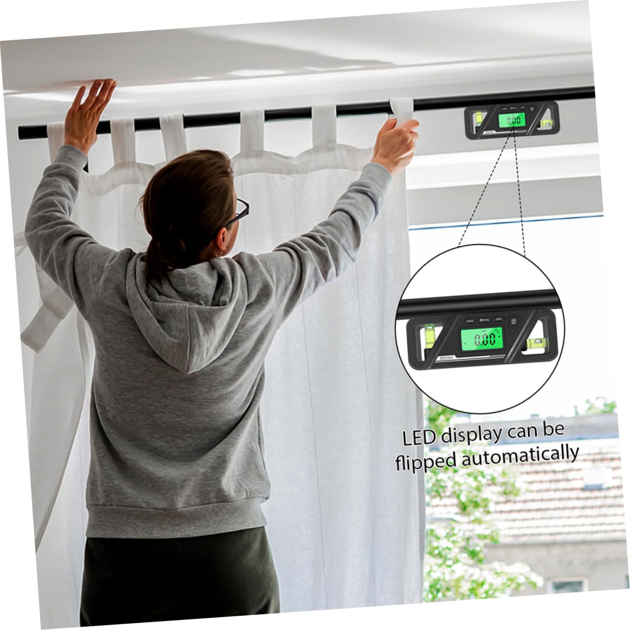iplusmile 3pezzi Goniometro Digitale Con Livella Magnetica Strumento Di Misurazione Angolare Per Lavori Di Falegnameria e Installazione