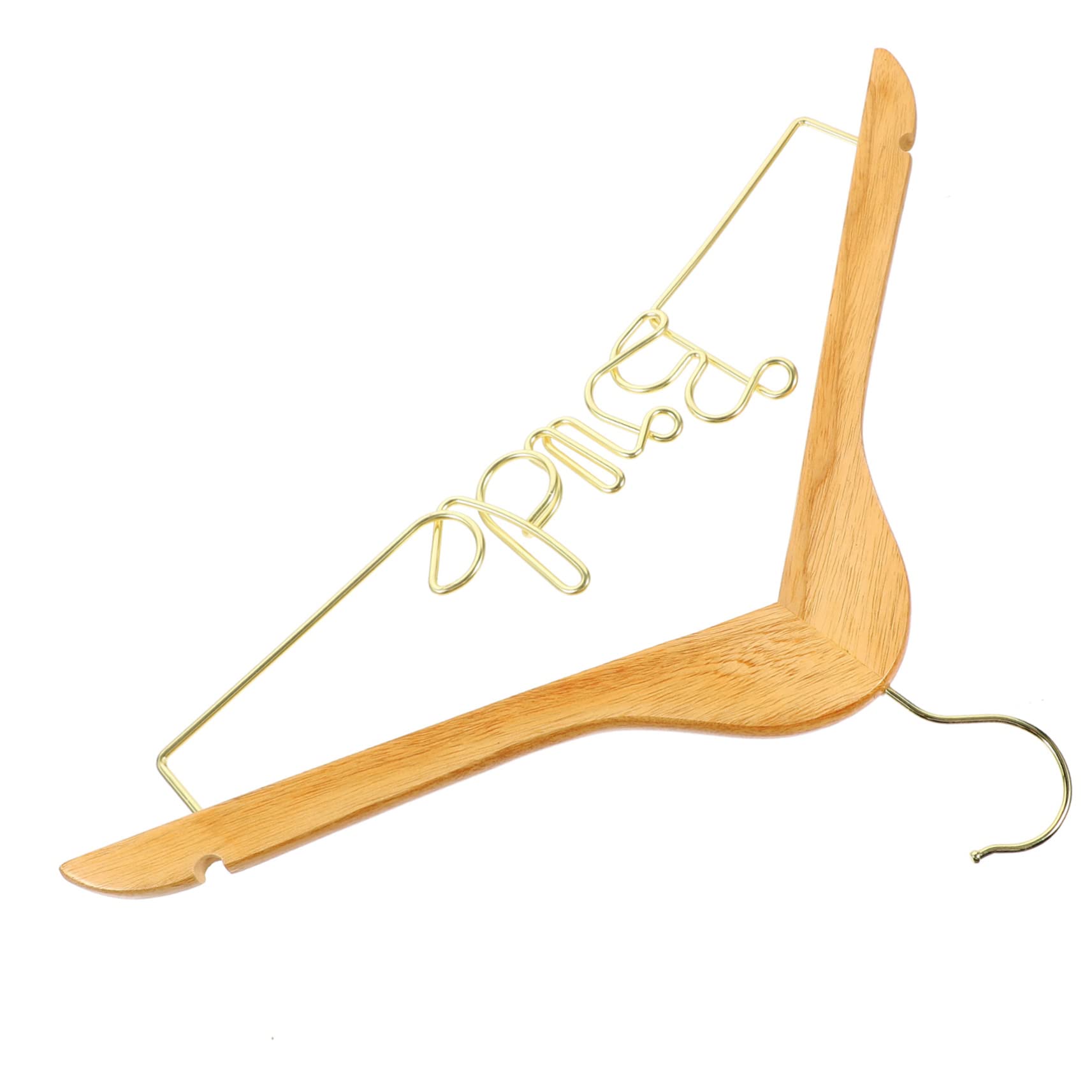 Ciieeo Sturdy Wedding Dress Hangers Set of 2 Wedding Suit Hangers for Gown Dress
