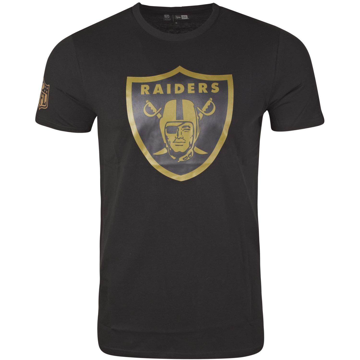New Era Men's Oakland Raiders Shirt - Nfl Black/Wood Camo - L